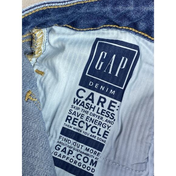 Gap Denim Jeans - Med Wash - Universal Jegging Sky High Sz 27 / 4T (31” Inseam) - Picture 7 of 9
